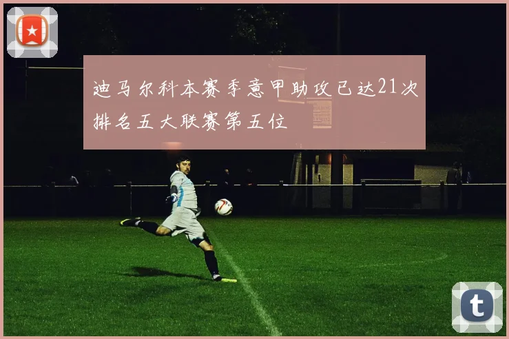 迪马尔科本赛季意甲助攻已达21次排名五大联赛第五位